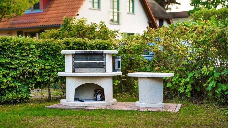 Ferien im Dünenhaus Ole und Lasse Grillplatz
